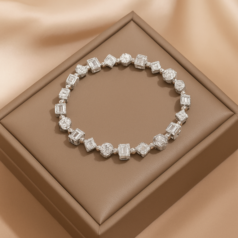 Oval Lab Grown Diamond Tennis Bracelet